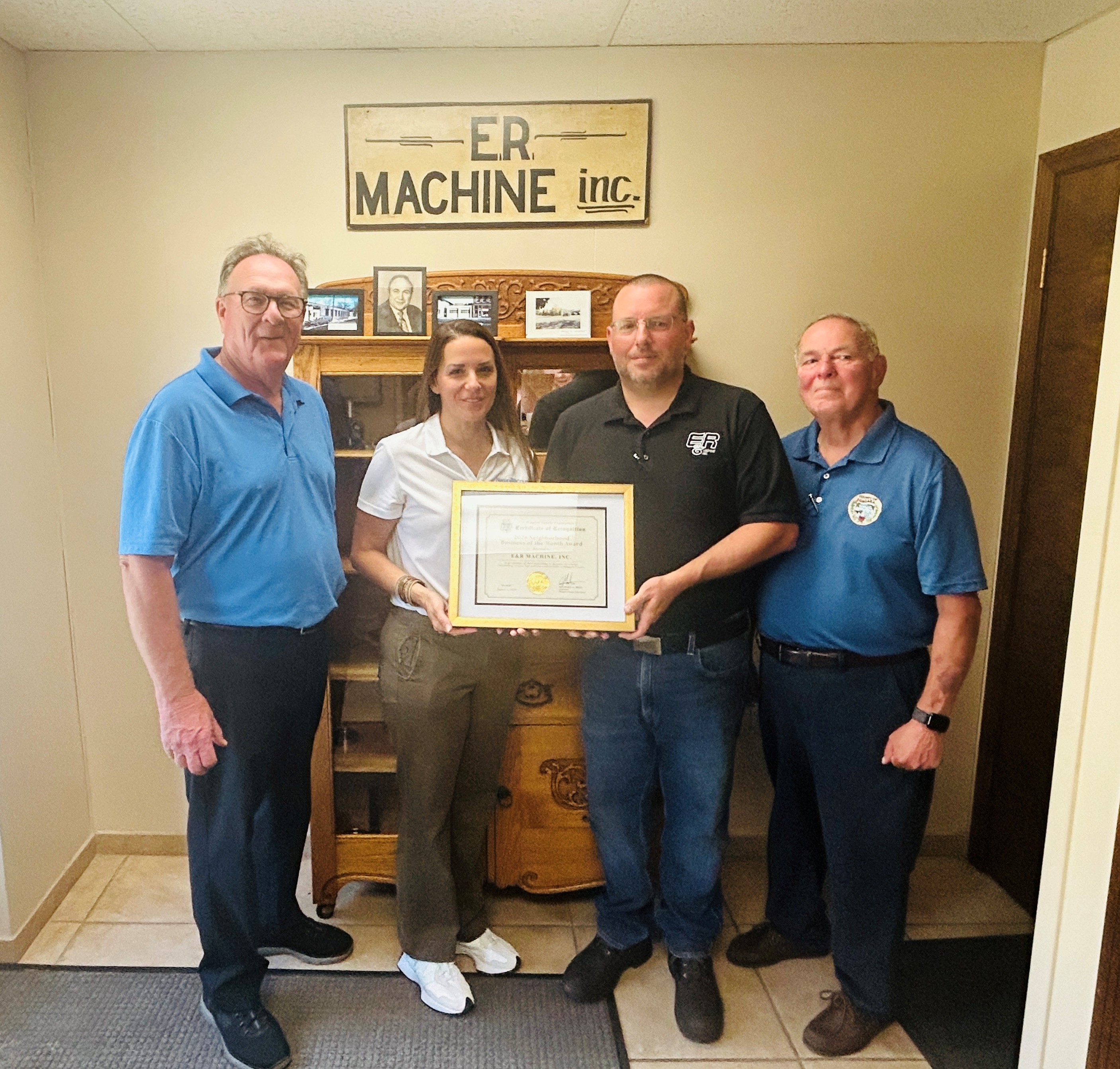 Niagara County Recognizes E&R Machine as 